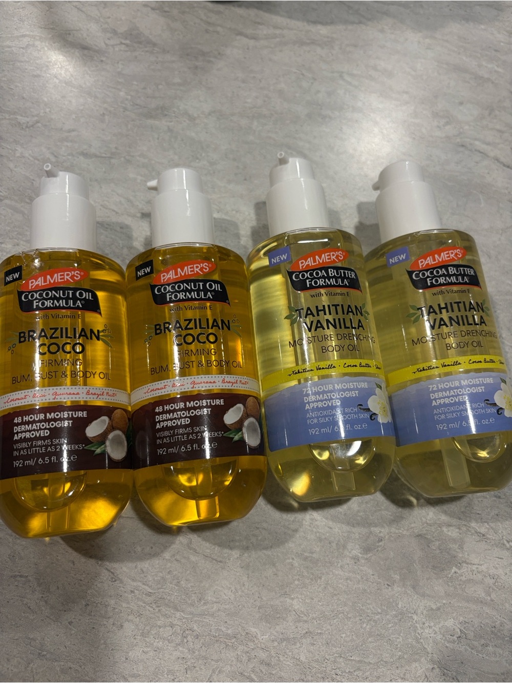 Brazilian Coco & Tahitian Vanilla Moisture Body Oils - Assorted Scents (Yellow)